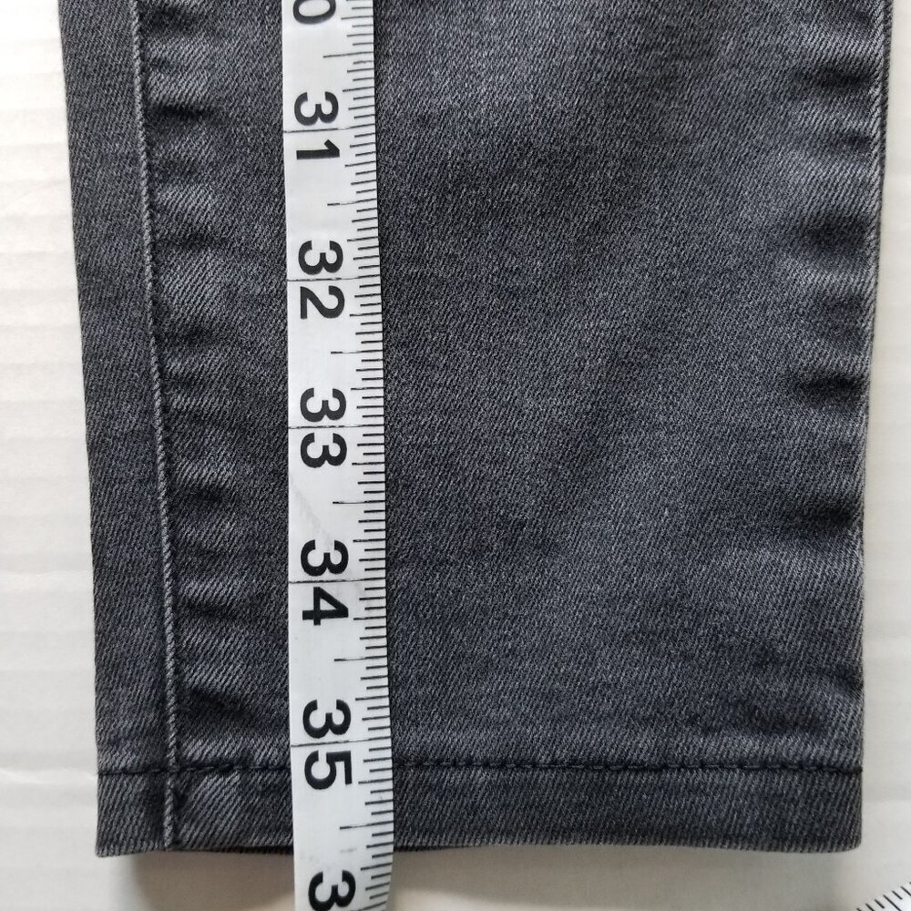 J Jill Womens Denim 5 Pocket Leggings Jeggings Vintage Black Wash Grunge Moto 10 - Picture 11 of 12